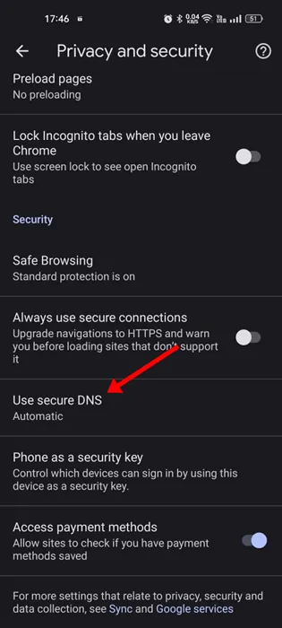 Use secure DNS