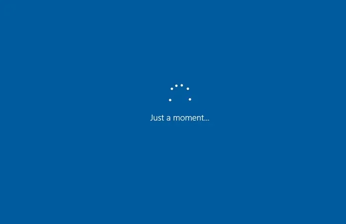 wait patiently until Windows 10 setup completes
